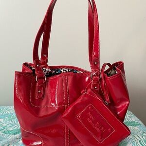 New  Red Nine West Bag